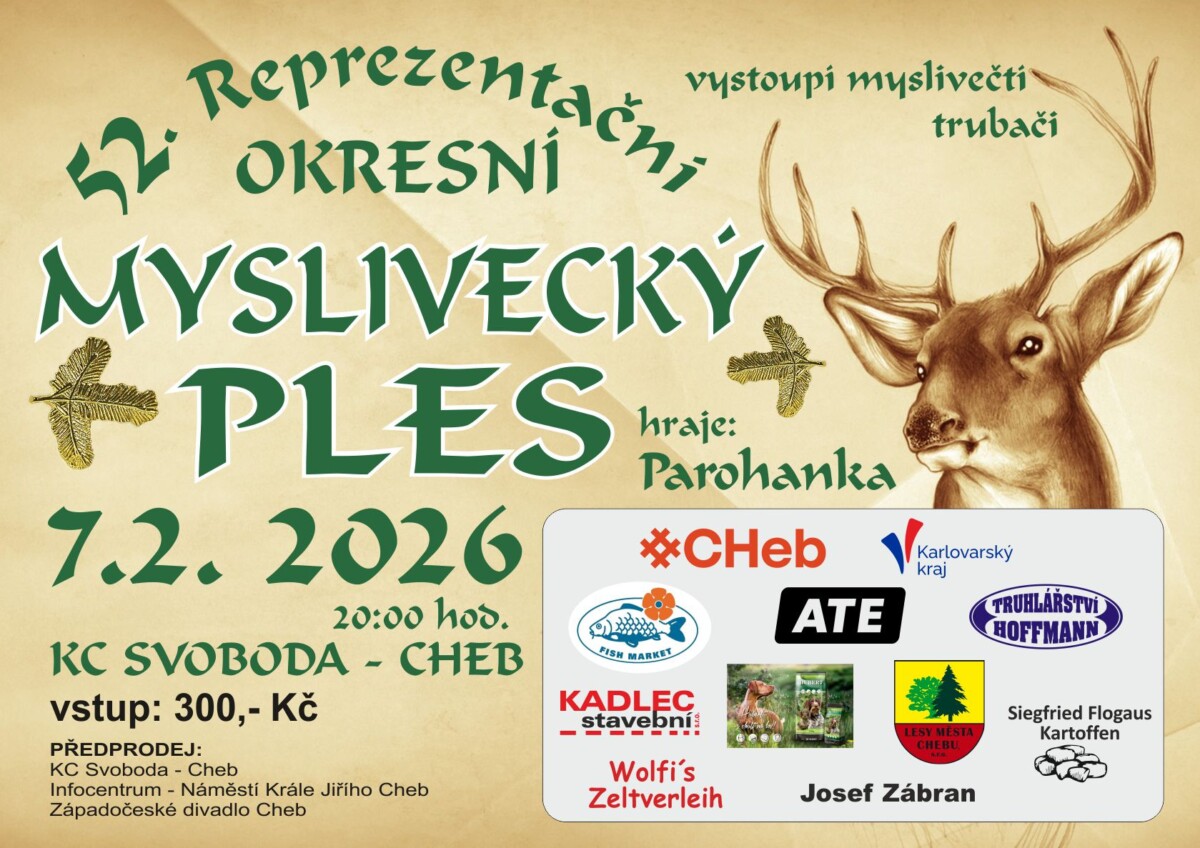 52. REPREZENTAČNÍ OKRESNÍ MYSLIVECKÝ PLES