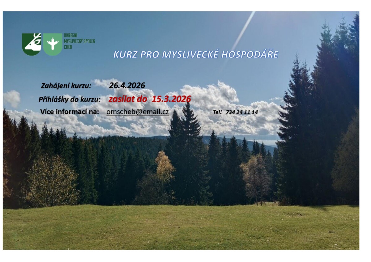 Kurz ke zkouškám pro myslivecké hospodáře